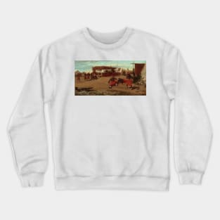 Pitching Quoits by Winslow Homer Crewneck Sweatshirt